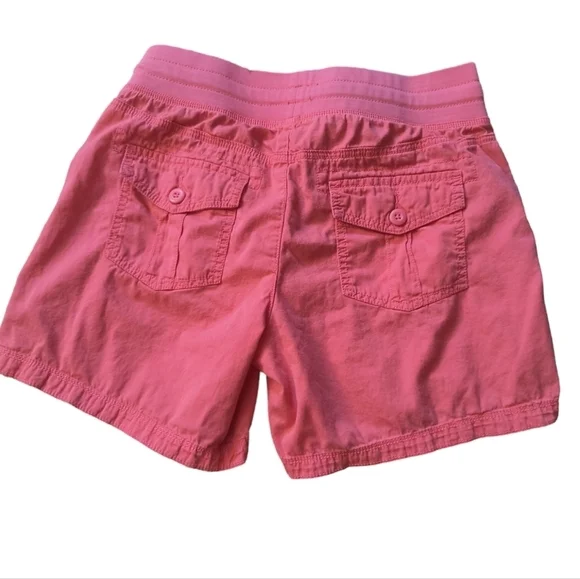 Maurices Salmon Colored Pull On Cotton Shorts with Drawstring Comfort Wa… - Picture 3 of 10